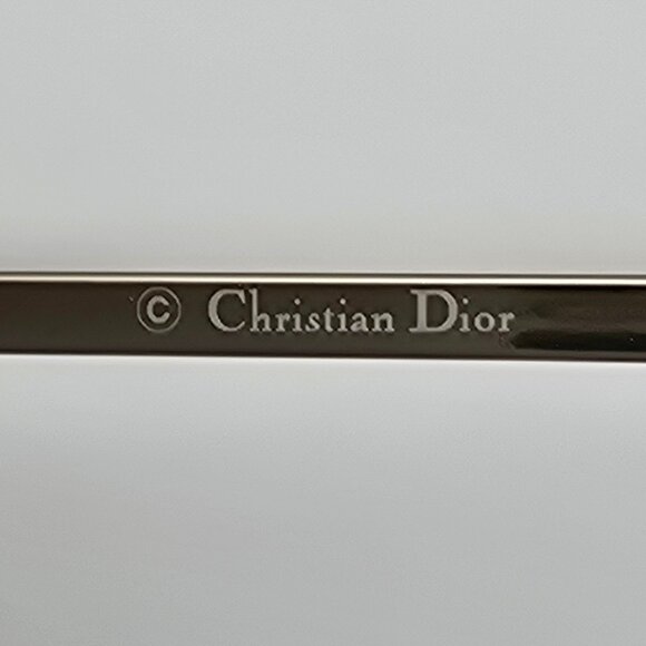 Christian Dior Diorwindshield1 Gold Frame Silver Mirror Aviator Y2K Sunglasses - Picture 9 of 15